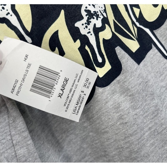 Volcom Shirt Sz XL “Always Frothing” Long Sleeve Beer Mug - Picture 3 of 4